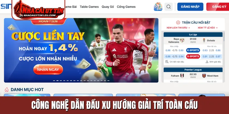 Công nghệ dẫn đầu xu hướng giải trí toàn cầu