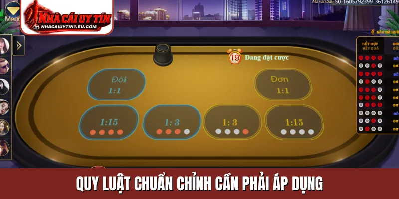 Quy luật chuẩn chỉnh cần phải áp dụng